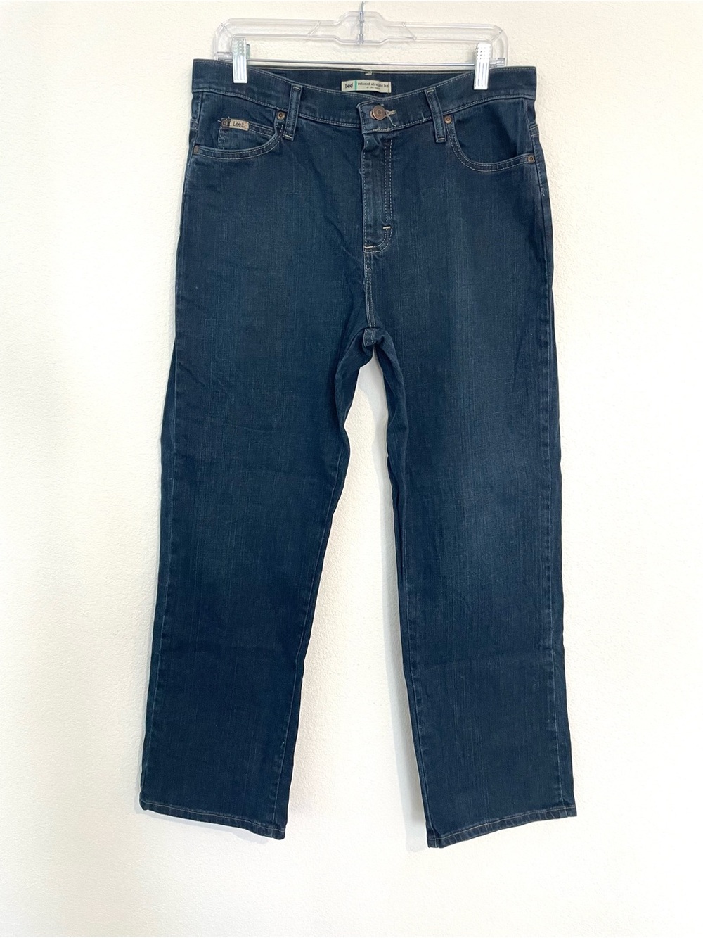Lee Relaxed Straight Leg Women's Dark Blue Jeans